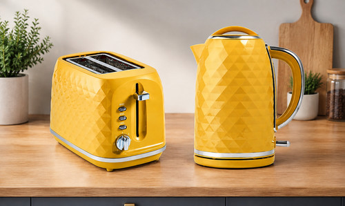 Yellow diamond textured - yellow,