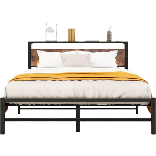 Modern king bed frame - frame, metal