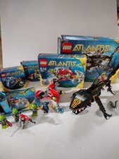 Lego Atlantis Collection! 4 X Vintage Lego Sets + Boxes & Figs From 2010!