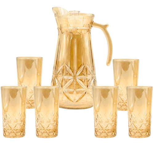7pcs glassware set crystal - 7pcs,