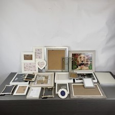 20x Silver, White & Grey Decorative Picture Photo Frames Bundle Various Sizes 