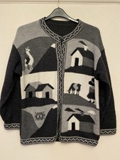 Hand Knitted Black Grey