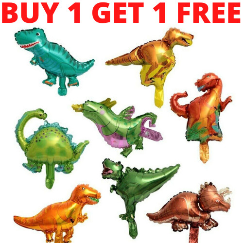 Dinosaur foil balloons - foil, air