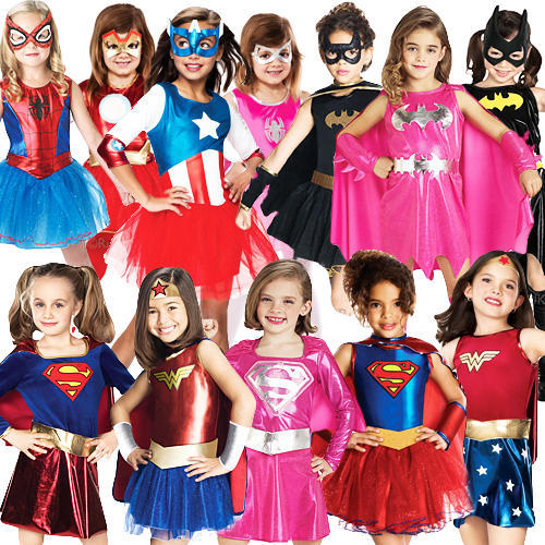 Superhero girls fancy dress - superhero,