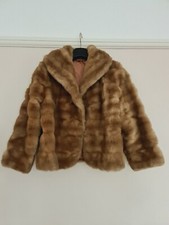 Tissavel France Jacket Womens Faux Fur Coat Dress Coat Size 12
