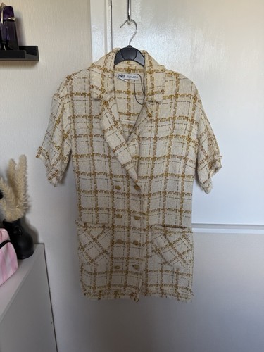 Zara cream yellow - &, checked