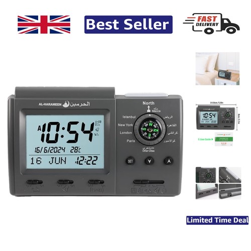 Digital azan alarm clock with - alarm,