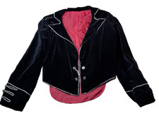 Vintage Black Velvet Hussar