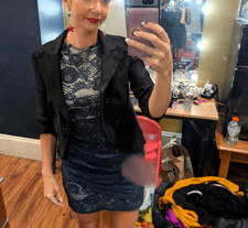 Lipsy UK Lace Bodycon Short