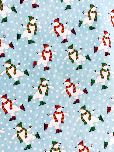 Christmas poly cotton fabrics - christmas,