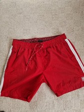 Men's Crosshatch Mesh lined Swim Shorts XXL RED