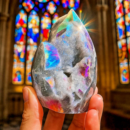 Rainbow angel aura sphalerite - rainbow,