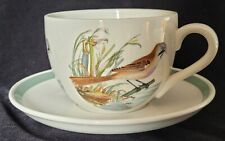 Portmeirion jumbo breakfast cup and saucer Birds of Britain - Bearded Tit