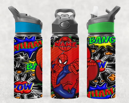 Superheroes water bottle - superheroes,