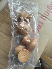 4 x WOODEN PINE KNOBS 35mm