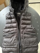 ZARA Kids Black Hooded Puffer