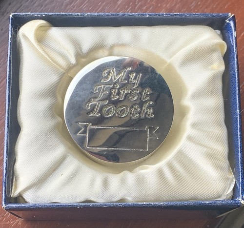 First tooth silver plated - tooth,