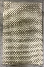 Loaf Bobble Neutral Ecru & Grey Rug 96cm X 66Cm Brand New