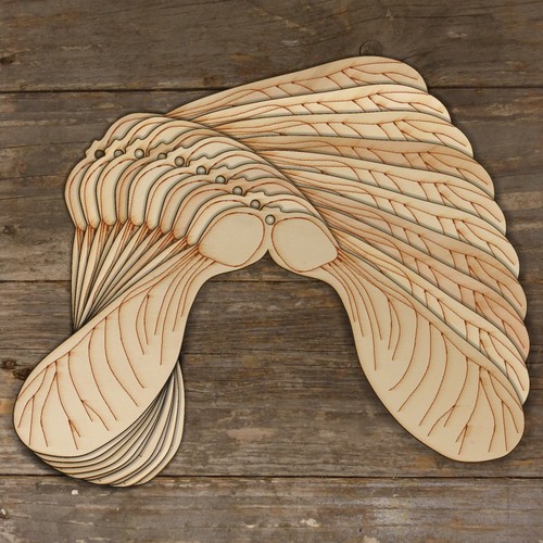10x wooden sycamore - sycamore, pair