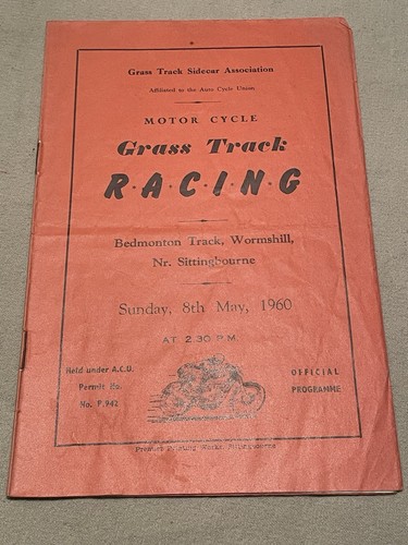 1960 motor cycle grass track - 1960,