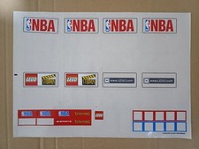 Lego NBA Partial Sticker Sheet