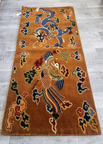 Tibetan dragon and - tibetan,