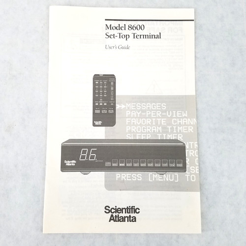Scientific atlanta model 8600 - atlanta,