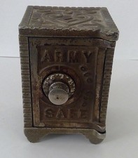 Antique Army miniature safe