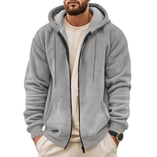Men hoodies full zip fleece - men's,
