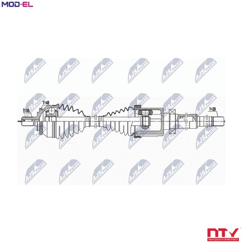 Drive shaft npw 142 - shaft, for