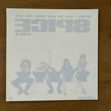 SUPER RARE PROMOTIONAL STICKER - SPICE GIRLS (1997) 12cm x 12cm  UNUSED