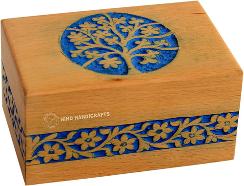 Wooden box funeral cremation - wooden,