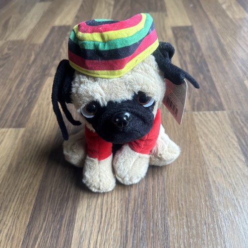 Rasta pug plush - pug, toy