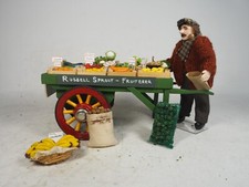 WONDERFUL Miniature Hand made Wooden Cart & Crates Of Fruit & Vegetables