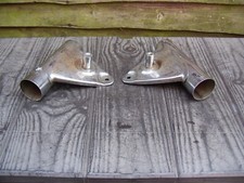 Classic Suzuki GT500 Pair Of Chrome Fork Headlamp Brackets Used For Restoration