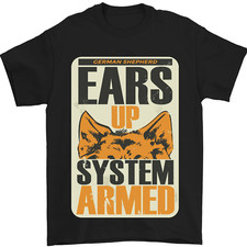 German Shepherd System Armed Mens T-Shirt 100% Cotton