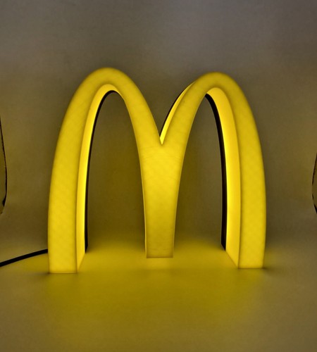 Mcdonald logo sign desk - mcdonald's,