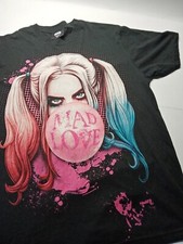 Batman Harley Quinn Mad Love T Shirt Black Medium Spiral 