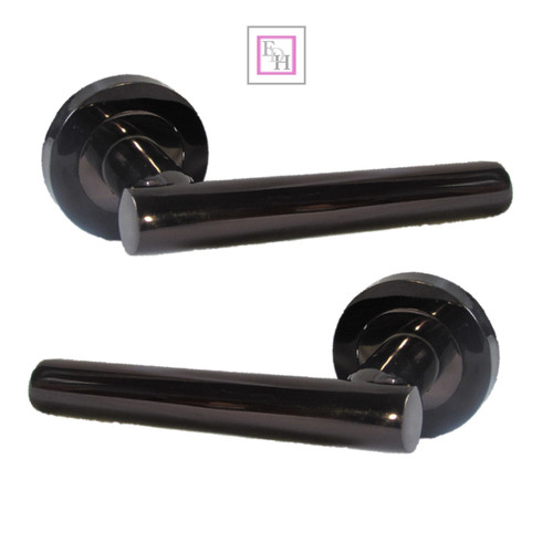 Black nickel bar lever on - nickel,
