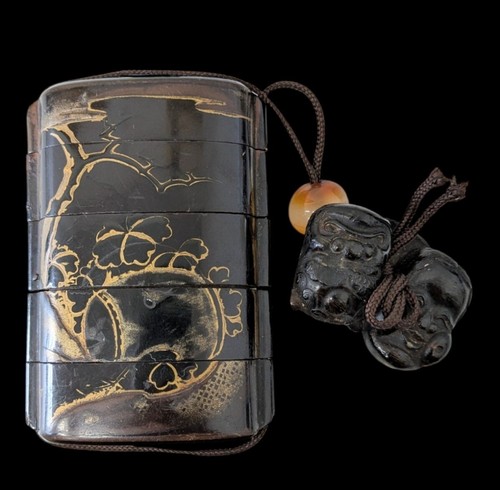 Antique japanese lacquer inro - antique,