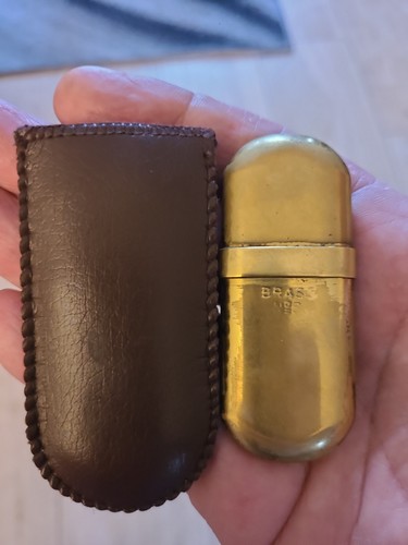 Brass petrol lighter - petrol,
