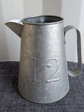Decorative large tin water - , jug