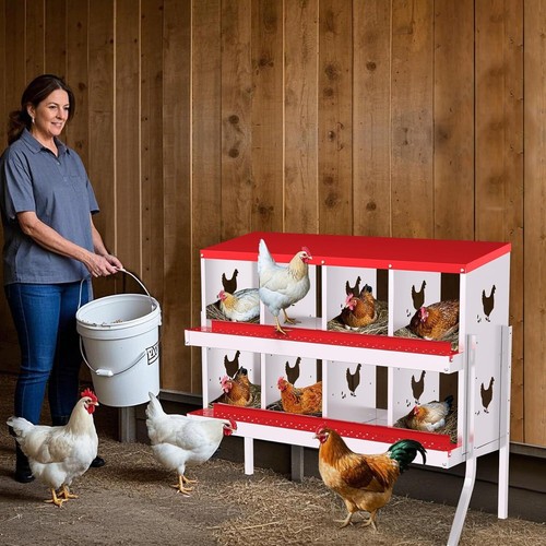 Metal chicken hen nest boxes - metal,