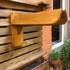 Wooden Saddle Rack Stand Handmade Rustic look Wall mounted-Matches Bridle Racks