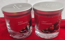 Wax Lyrical Tipsy Cranberry Medium Candle, Up to, Red (2pack)