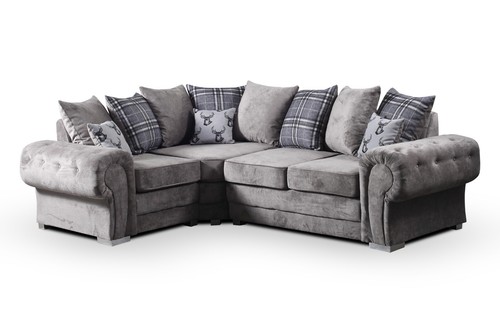 Venecia corner sofa grey woven - venecia,