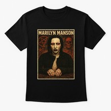 Marilyn Manson Gothic Horror Portrait Unisex Adults & Kids T-Shirt