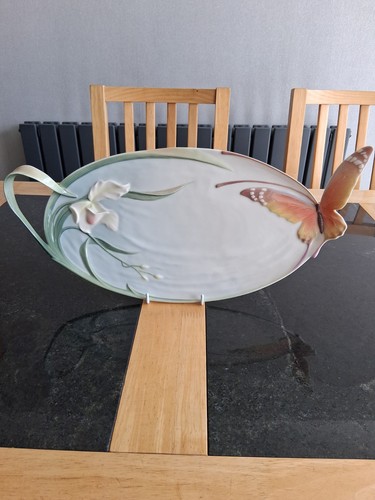 Franz porcelain butterfly tray - porcelain,