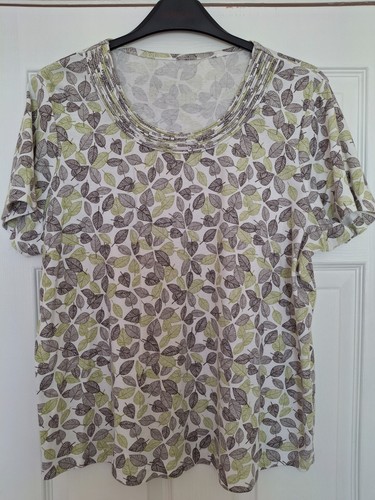 Bon marche green leaf print - bon,