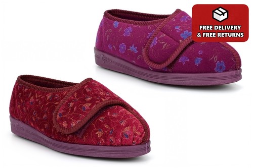 Womens wide fit slippers - womens,